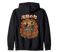 Máscara Hannya Dragón Japonés El Poder del Silencio Arte Sudadera con Capucha