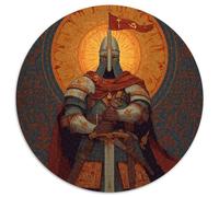 Máscara heroica de un Guerrero del Siglo XIII con Armadura Espada Enorme Rompecabezas Rompecabezas Juego De Habilidad para Toda La Familia 1000pcs (67.5x67.5cm)