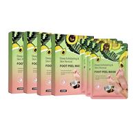 Máscara hidratante para pies, máscara de pies muy secos y dañados, cuidado de manteca de karité, para pies muy secos y dañados, cuidado de manteca de karité, aceite de jojoba y vitamina E, pie máscara