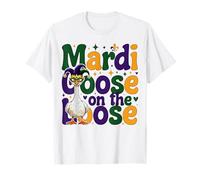 Máscara Holgada de bufón NOLA de Mardi Gras Silly Goose para niños Camiseta