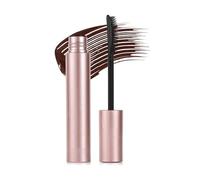 Mascara impermeable para pestañas finas, máscara negra con peine de cepillo que separa las pestañas para definición, volumen y longitud, efecto swing (marrón)