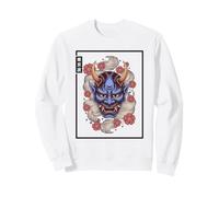 Máscara Japonesa de Diablo Hannya Demonio japonés Oni Máscara Yokai Oni Sudadera