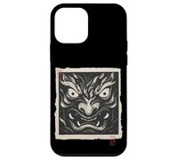 Máscara japonesa Oni Demon Yokai Vintage Woodblock Print Carcasa para iPhone 12 mini