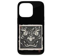 Máscara japonesa Oni Demon Yokai Vintage Woodblock Print Carcasa para iPhone 13 Pro