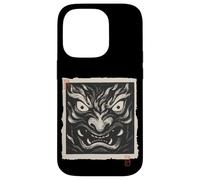 Máscara japonesa Oni Demon Yokai Vintage Woodblock Print Carcasa para iPhone 14 Pro