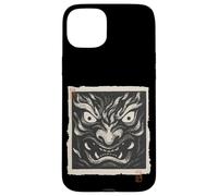 Máscara japonesa Oni Demon Yokai Vintage Woodblock Print Carcasa para iPhone 15 Plus