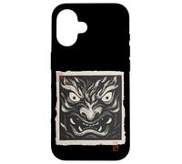 Máscara japonesa Oni Demon Yokai Vintage Woodblock Print Carcasa para iPhone 16