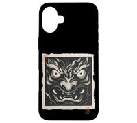 Máscara japonesa Oni Demon Yokai Vintage Woodblock Print Carcasa para iPhone 16 Plus