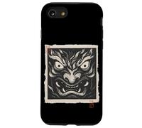 Máscara japonesa Oni Demon Yokai Vintage Woodblock Print Carcasa para iPhone SE (2020) / 7 / 8