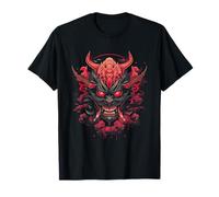 Máscara Japonesa Paisaje Templo Anime Camiseta