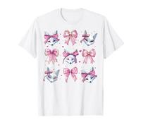 Máscara Kitsune Fox para niña, Coqueta, Lazo Rosa, mamá Camiseta