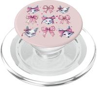 Máscara Kitsune Fox para niña, Coqueta, Lazo Rosa, mamá PopSockets PopGrip para MagSafe