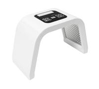 Máscara LED de 7 colores, con luz LED, ajuste de tiempo de 5 a 60 minutos, máquina de terapia de luz LED con gafas, para salones de belleza y uso doméstico