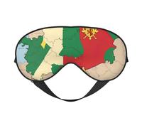 Máscara ligera para dormir con estampado de la bandera de Renania del Norte-Westfalia map04, transpirable, bloquea la luz, viajes, yoga, aventuras al aire libre