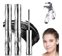 Máscara Londonget, Máscara Seattle Get, Set de para pestañas Ultimate Length & Curl, resistente al agua y de larga duración 3D Curling Iron Wand, No se descascarilla (2pcs)