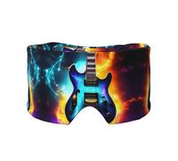 Máscara mágica para dormir con estampado de guitarra eléctrica para dormir en total oscuridad, máscara de dormir suave, regalos para hombres y mujeres