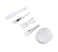 Máscara Mezcla DIY Herramientas Tazón, Conjunto de Tazón de Mezcla de Mascarilla Facial Cepillo de Silicona Cepillo de Cerdas Suaves Tazón de Mezcla Espátula Juego de Taza de Medición