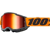 Máscara Moto Accuri 2 100% Naranja, Gris