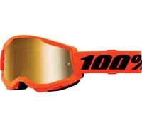 Máscara Moto Strata 2 Junior Goggle 100% Naranja