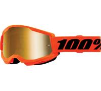 Máscara Moto Strata 2 Junior Goggle 100% Naranja
