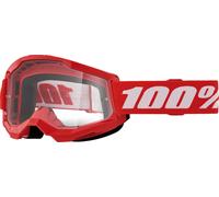 Máscara Moto Strata 2 Junior Goggle 100% Rojo