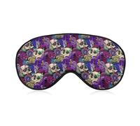 Máscara ocultista con grúas de hongos psicodélicos, banda ajustable.