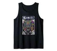 Máscara Oni Japonesa No Tengo Miedo Arte Kanji Tinta Camiseta sin Mangas