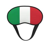 Máscara opaca para dormir con diseño de bandera de Italia con banda elástica que se adapta a todas las formas de cabeza, ideal para viajes, oficina y trabajo por turnos