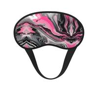 Máscara opaca para dormir con estampado artístico gris mármol abstracto rosa, cubierta de ojos para dormir de lado, comodidad suave, perfecta para viajes, meditación