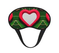 Máscara opaca para dormir con estampado de amor para el día de San Valentín, cómoda cubierta para los ojos, banda elástica ajustable, perfecta para viajes, siestas, meditación