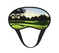 Máscara opaca para dormir con estampado de campo de golf, cómoda cubierta para los ojos, banda elástica ajustable, perfecta para viajes, siestas, meditación