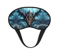Máscara opaca para dormir con estampado de dragón volador, cómoda cubierta para los ojos, ajustable, perfecta para viajes, meditación y camping