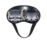 Máscara opaca para dormir con estampado de exploración espacial, bloquea la luz, cómoda, ideal para viajes, camping, meditación y yoga