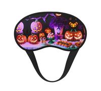 Máscara opaca para dormir con estampado de fiesta de carnaval de Halloween, cubierta de ojos para dormir de lado, comodidad suave, perfecta para viajes, meditación