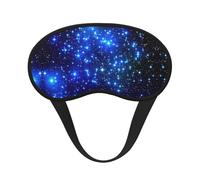 Máscara opaca para dormir con estampado de galaxias y estrellas, diadema suave y ligera, para la noche, con los ojos vendados y transpirables