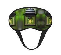 Máscara opaca para dormir con estampado de luciérnaga y linterna, cubierta de ojos para dormir de lado, comodidad suave, perfecta para viajes, meditación
