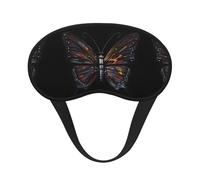 Máscara opaca para dormir con estampado de mariposa misteriosa, cómoda cubierta para los ojos, bloqueo de luz, perfecta para viajes, meditación y camping