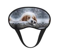 Máscara opaca para dormir con estampado de perro dormido, bloquea la luz, cómoda, ideal para viajes, camping, meditación y yoga