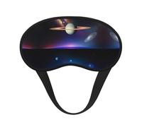 Máscara opaca para dormir con estampado de Saturno cósmico, cómoda cubierta para los ojos, ajustable, perfecta para viajes, meditación y camping