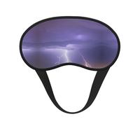 Máscara opaca para dormir con estampado de tormenta de rayos, cómoda cubierta para los ojos, ajustable, perfecta para viajes, meditación y camping