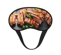 Máscara opaca para dormir con estampado de tostado dorado, cómoda cubierta para los ojos, ajustable, perfecta para viajes, meditación y camping