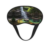 Máscara opaca para dormir con estampado de Waterfall Views, cómoda cubierta para los ojos, ajustable, perfecta para viajes, meditación y camping