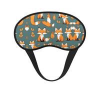 Máscara opaca para dormir con estampado de zorro amarillo, cómoda cubierta de ojos para hombres y mujeres, perfecta para dormir, meditación, viajes