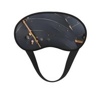 Máscara opaca para dormir con hojas de plantas encantadas, poliéster suave, antiluz, elegante, adecuado para hombres y mujeres, para el trabajo diario y viajes al aire libre.