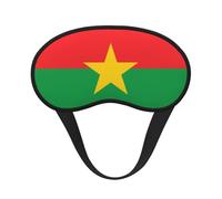 Máscara opaca para dormir con la bandera de Burkina Faso, suave, transpirable, para viajes, yoga, meditación, camping, uso