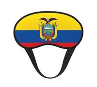 Máscara opaca para dormir con la bandera de Ecuador, suave, transpirable, para viajes, yoga, meditación, camping, uso