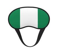 Máscara opaca para dormir con la bandera de Nigeria, suave, transpirable, para viajes, yoga, meditación, camping, uso