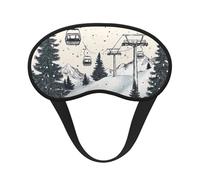 Máscara opaca para dormir con remonte de abeto, antifaz suave y ajustable para bloqueo completo de la luz, sueño profundo, viajes y relajación