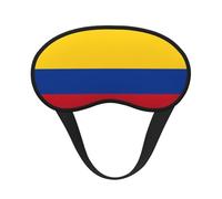 Máscara opaca para dormir de la bandera de Colombia con diseño de banda elástica que se adapta a todas las formas de cabeza, ideal para viajes, oficina y trabajo por turnos