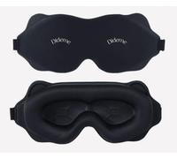 Máscara para dormir 3D, 100% opaca, máscara contorneada para extensiones de pestañas, correa ajustable, máscara de ojos transpirable para hombres y mujeres